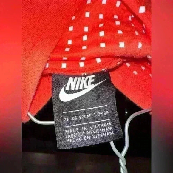 Nike boys toddler matching 2 piece sweat suit black and orange size 2t - Picture 5 of 8